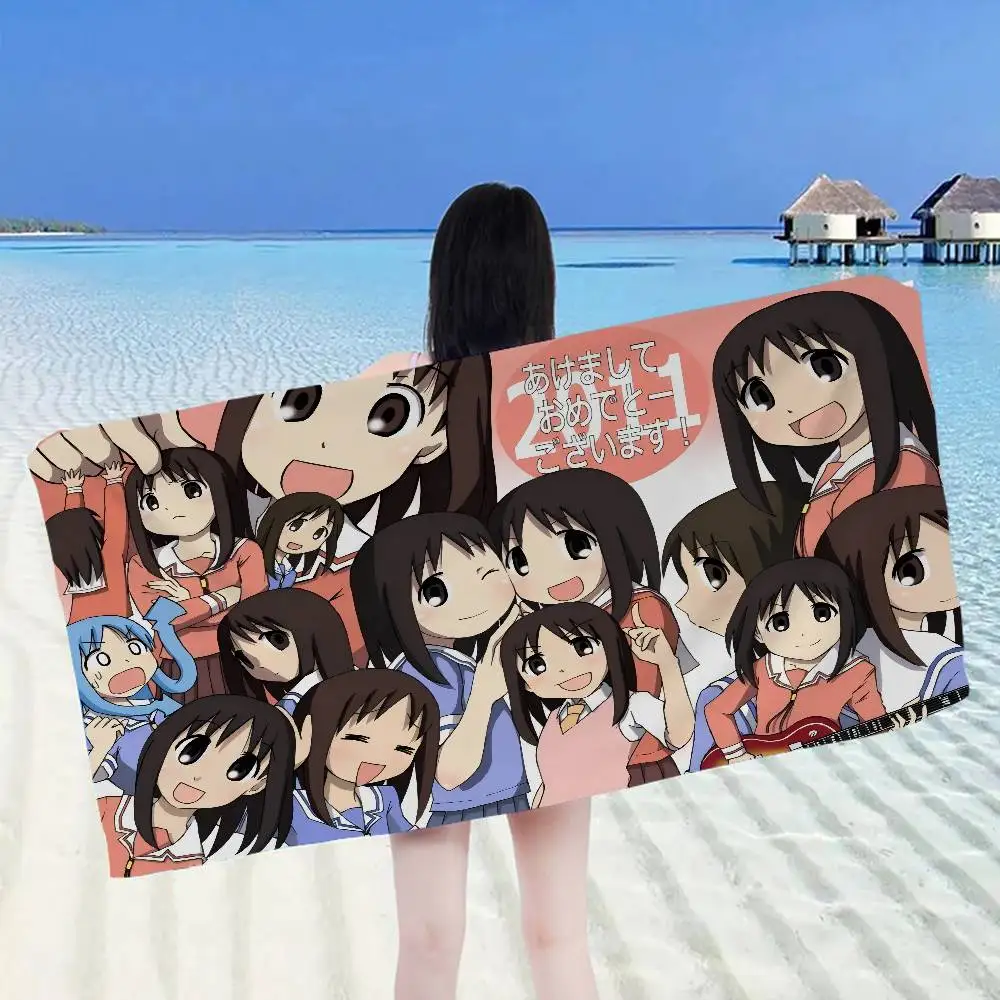 Azumanga Daioh Osaka AyumuS Bath Towel Microfiber Soft Water Absorbing Breathable For Girl Kids Decorative Cartoon Beach Towel