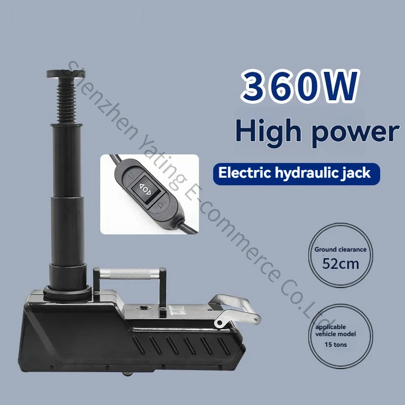 High-power Electric Hydraulic Jack, Car 12V Car Off-road SUV Pickup RV Truck 15 Tons