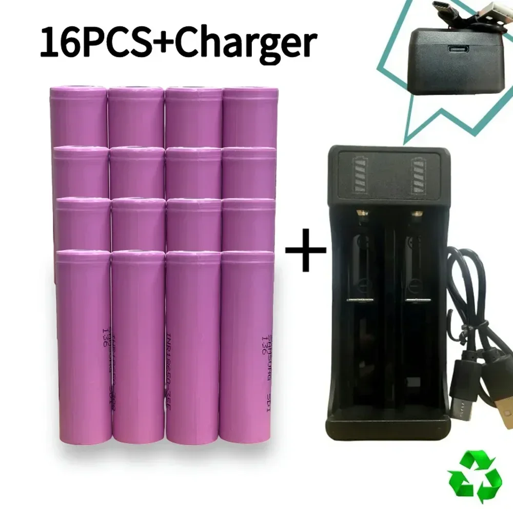 EOENKK 2024 18650 battery latest best-selling 35ELI-ION 3.7V 3000MAH+charger rechargeable battery for screwdriver