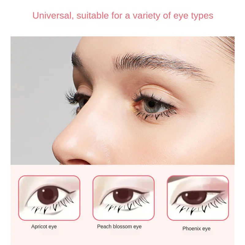 Outil de tampons de cils pour femmes, outil de maquillage pour les yeux, Extensions de cils inférieurs, aspect naturel pour maquillage débutant, faux cils durables