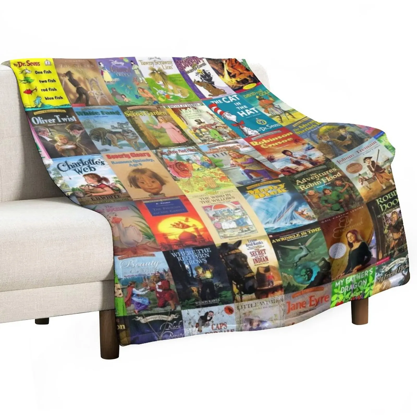 

Children's Books Throw Blanket Decorative Blankets Fluffy Shaggy Blanket