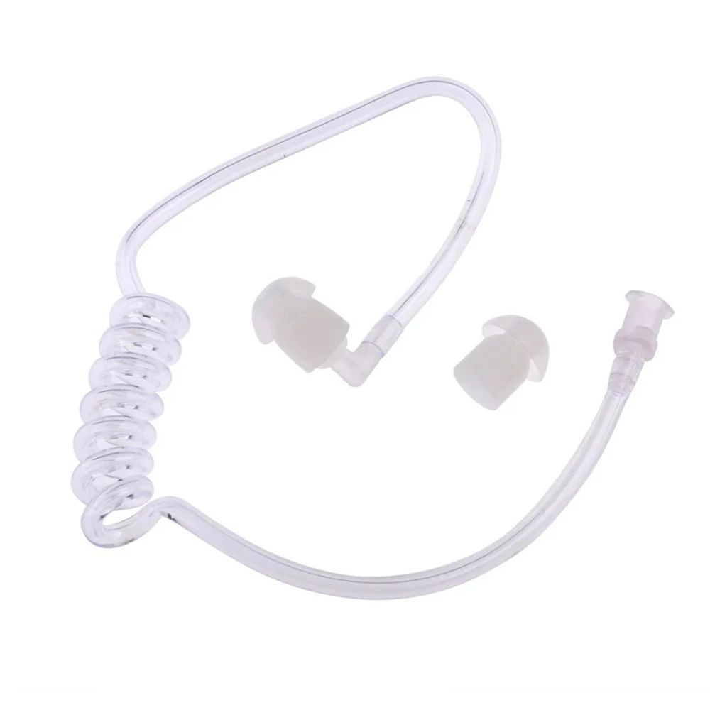 10/30/50/100pcs Earphone Transparent Coil Acoustic Air Tube Earplug For Two-Way Radio Walkie Talkie Earpiece Headset Accessories