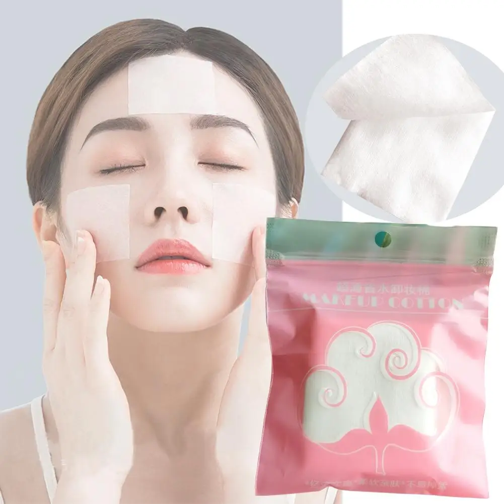 Makeup Remover Cotton Pads Natural Cotton Water-saving White Facial Facial Makeup Cleaning Skin Cleaning Cotton Tools Remov E8M9