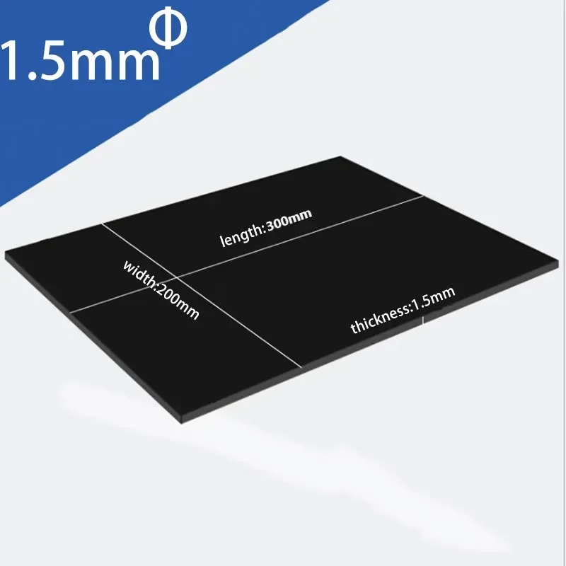 Dicke 1-5mm ABS Kunststoff Blatt Styrol Kunststoff Flache Blatt Schwarz Bord Vakuum Forming DIY RC Körper Teile für Industrie Werkzeuge