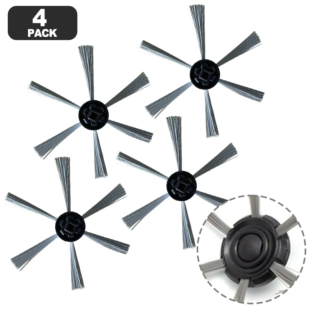 

4Pcs Vacuum Cleaner Side Brushes For SilverCrest M690, For WAP W310 Replacement Side Brush Robot Vacuum Cleaner Accessories