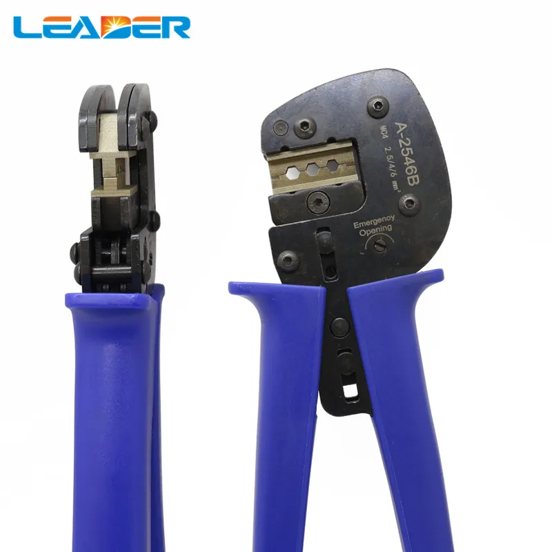 EU Stock PV Cable Wire Terminal Crimping Tool for 4/6mm2 Solar Cable Stainless Steel High Precision Clamp Sets