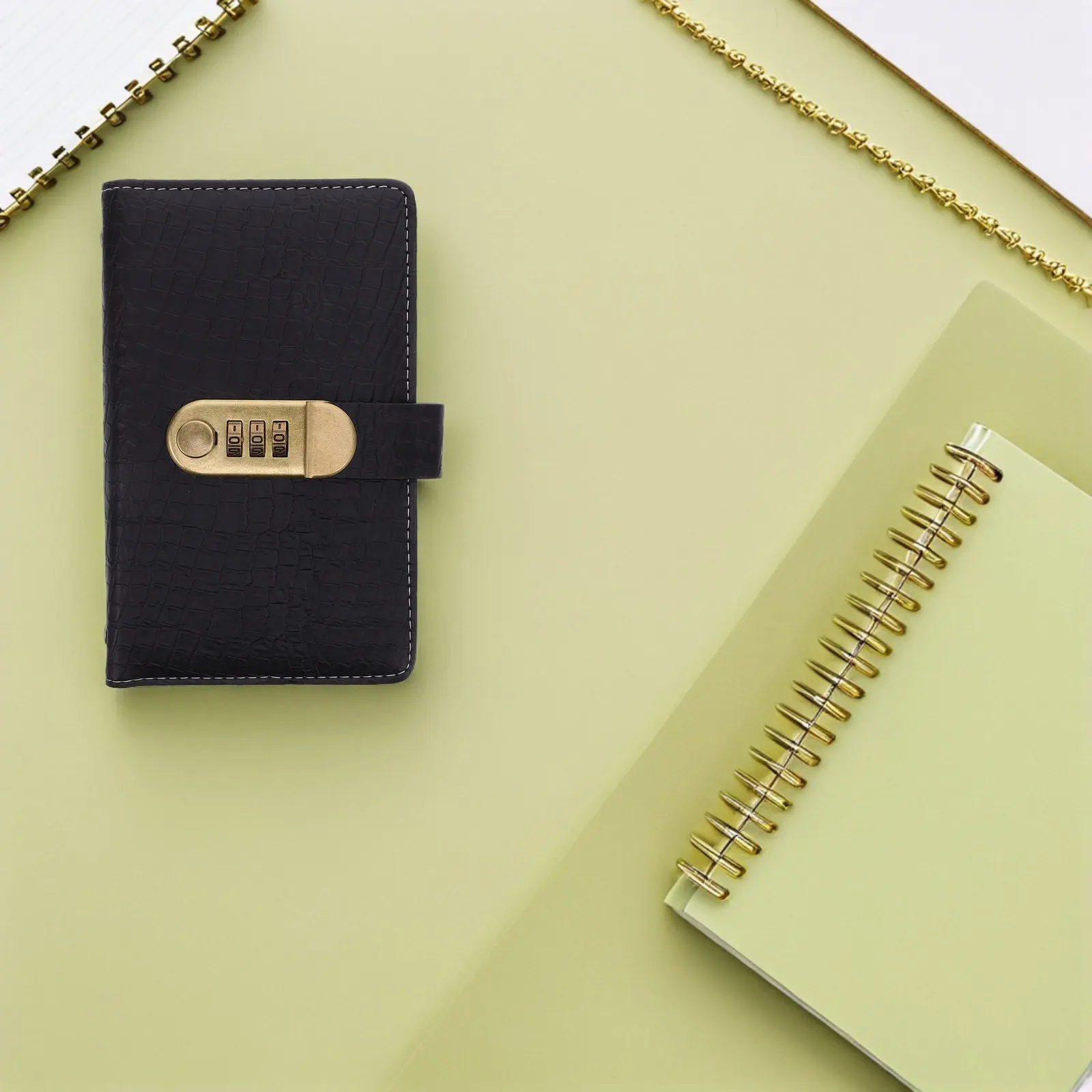 

Password Lock Money Storage Binder PU Cover Cash Binder 100 Envelopes Secure Budget Planner Organizer Savings Challenge Tracker