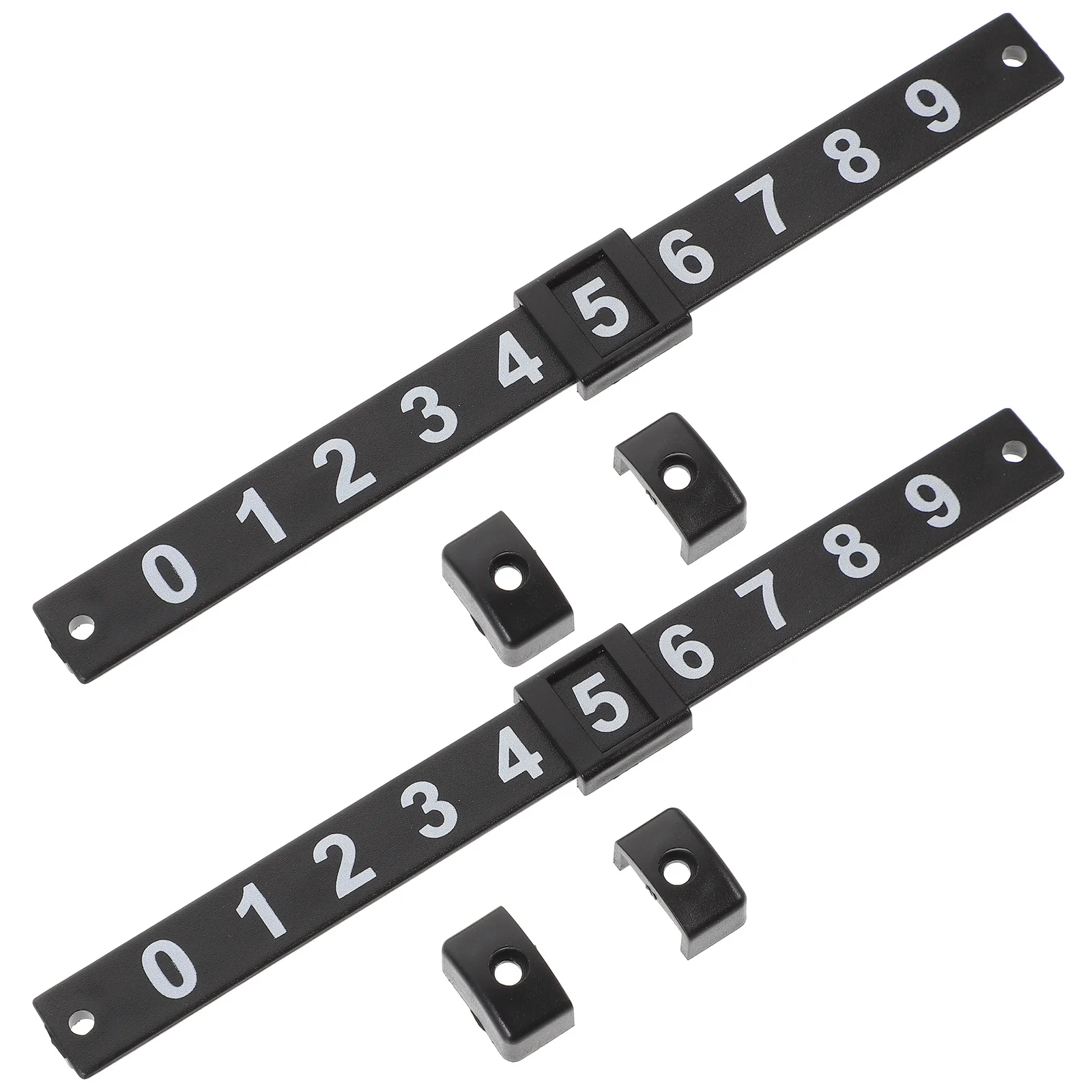 2Pcs Foosball Scorekeepers Table Football Score Counters Bright Background White Numbers Compact Design Multi-Use Score Markers