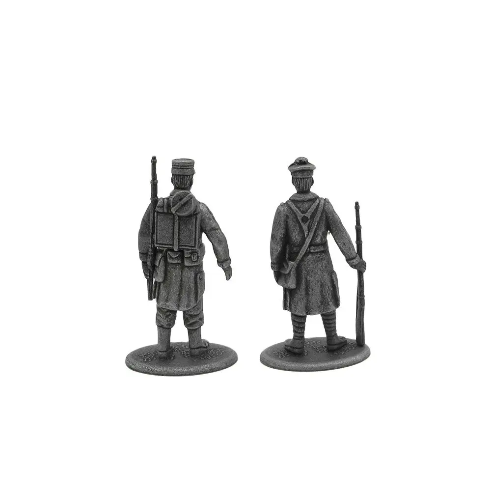 1/30 Scale Metal Soldier Action Figure Miniature Figurines Military World War One French Weapon Collection Model Boy Gift