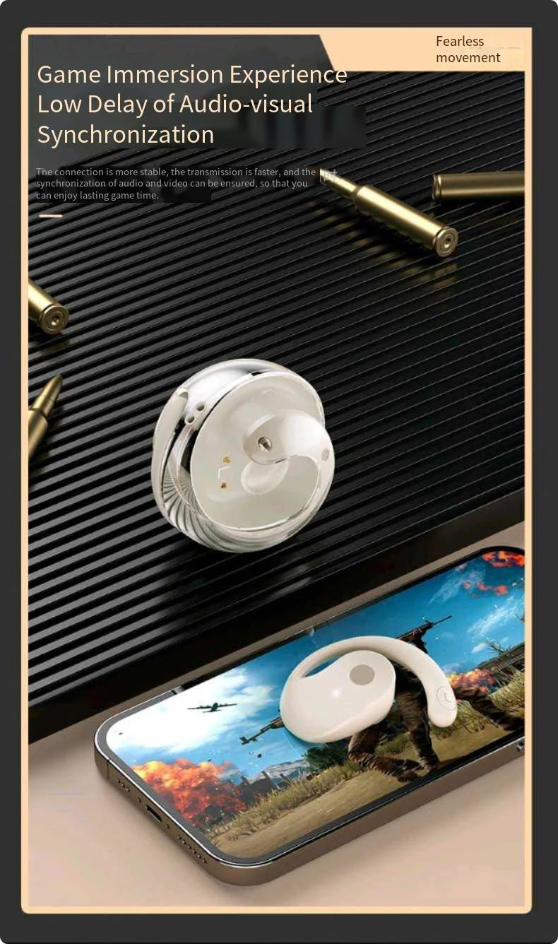 New feature small coconut ball TWS Bluetooth headset ear-mounted OPEN6 super lon