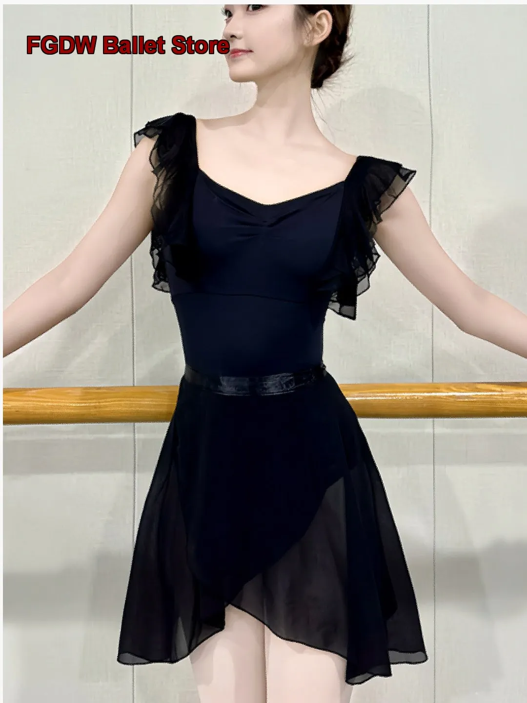Adult Practice Leotard Art Exam Gymnastics Leotard Chinese Body Suit Yoga Dance Dress Mesh Unitard