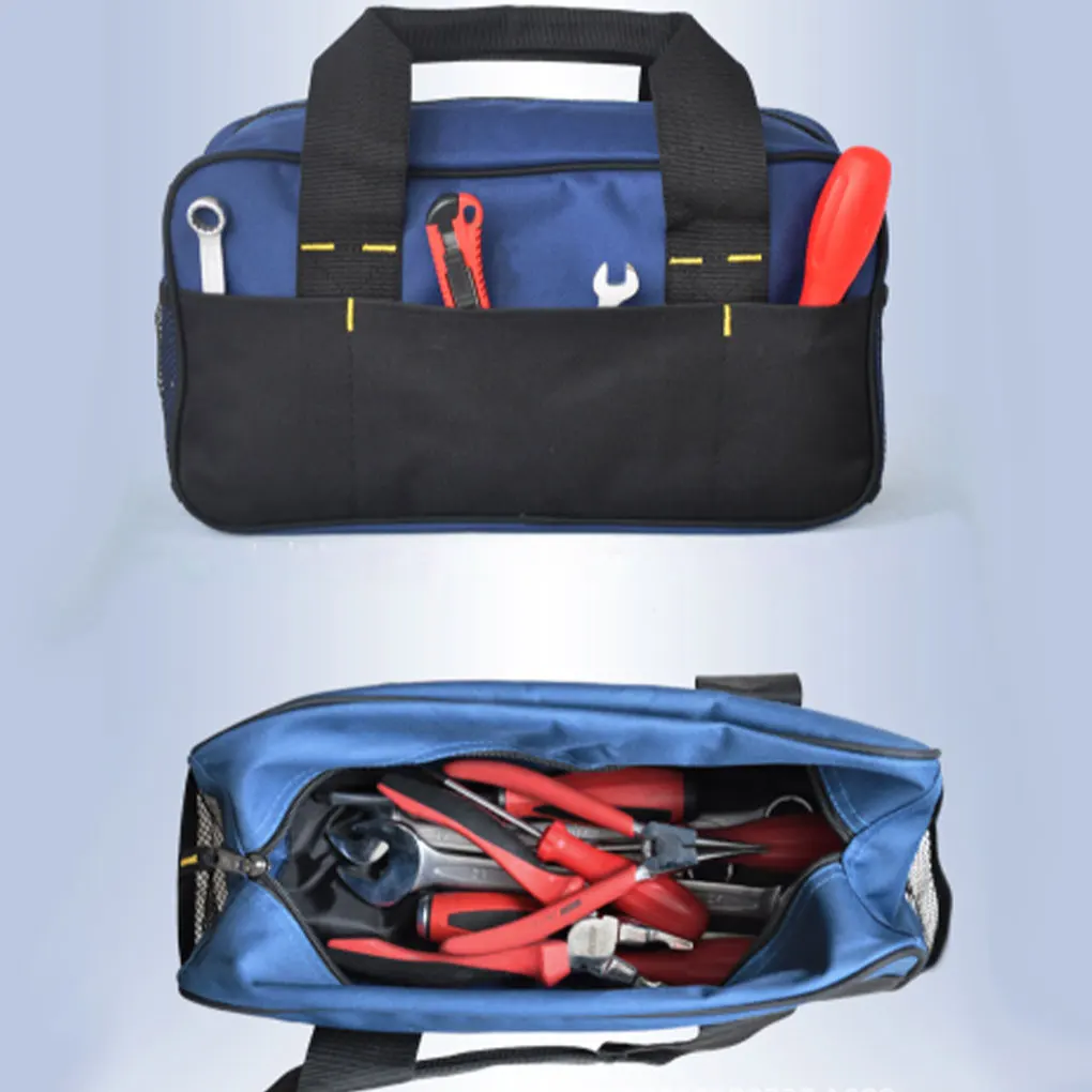 Tear Resistant Double Fabric Storage Bag Designed To Last And Tools Heavy Duty Small Tool Bag with shoulder strap