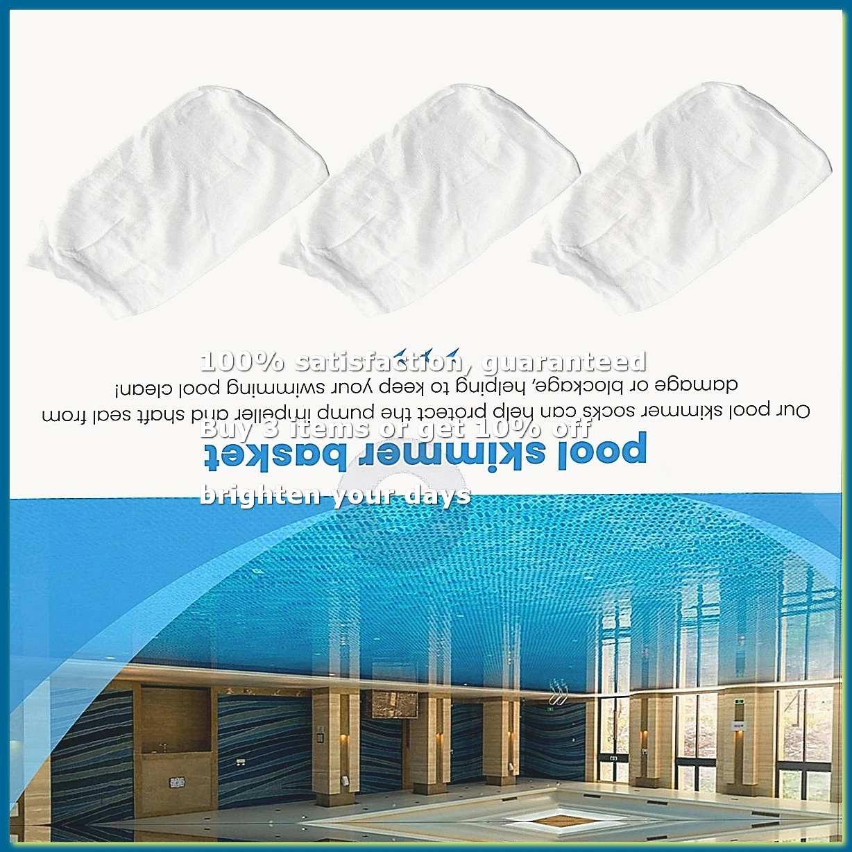 10-Pack , Filter Bags, the perfect Sock/Net/Saver to Protect Your Inground or Above Ground Pool