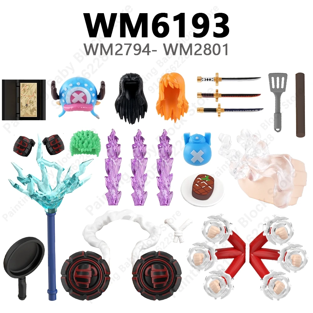 WM6193 WM2794 WM2795 WM2796 WM2797 WM2798 WM2799 WM2780 WM2801 Compatible with Action Figures Parts WM Blocks Accessories Adults