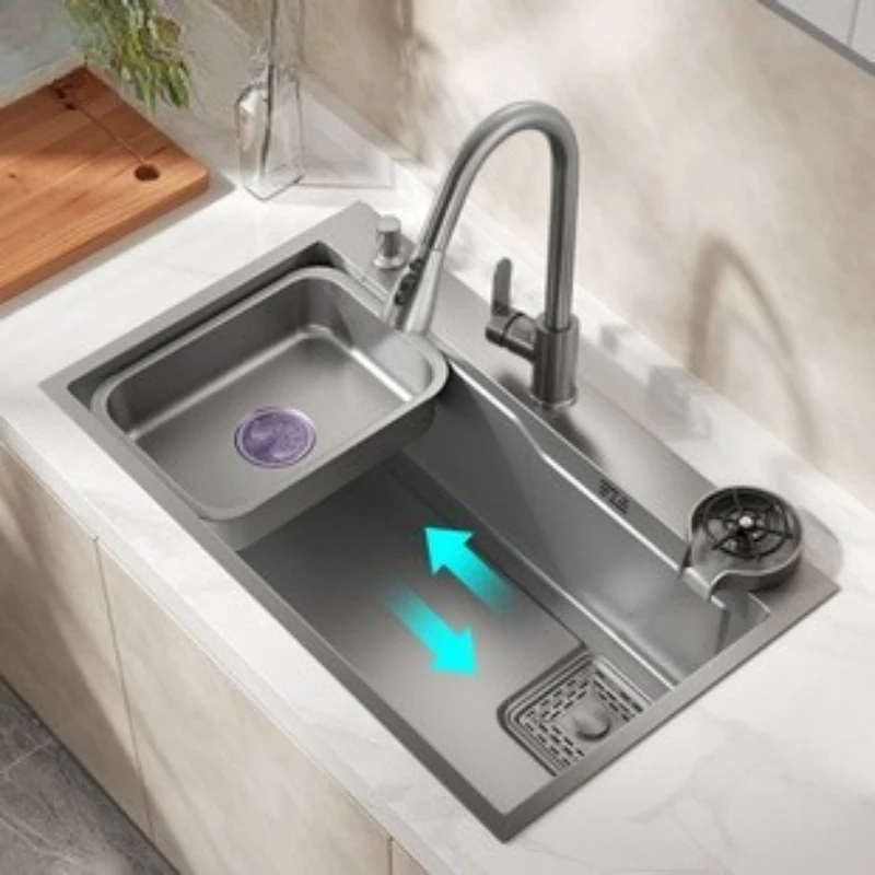 304 Stainless Steel Sink Wear Resistant Thickened Washhand Stand Durable Countertop Washbasin Rust Proof Vanity Sinks Home