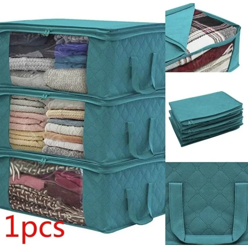 1Pcs Household Folding Storage Box Quilt Storage Bag Wardrobe Clothing Storage Box Dust Bag