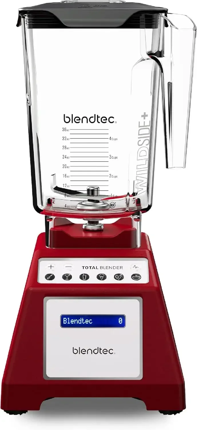 Blendtec Total Classic Original Blender - WildSide+ Jar (90 ออนซ์) - พลังงานระดับมืออาชีพ - 6 รอบที่ตั้งโปรแกรมไว้ล่วงหน้า