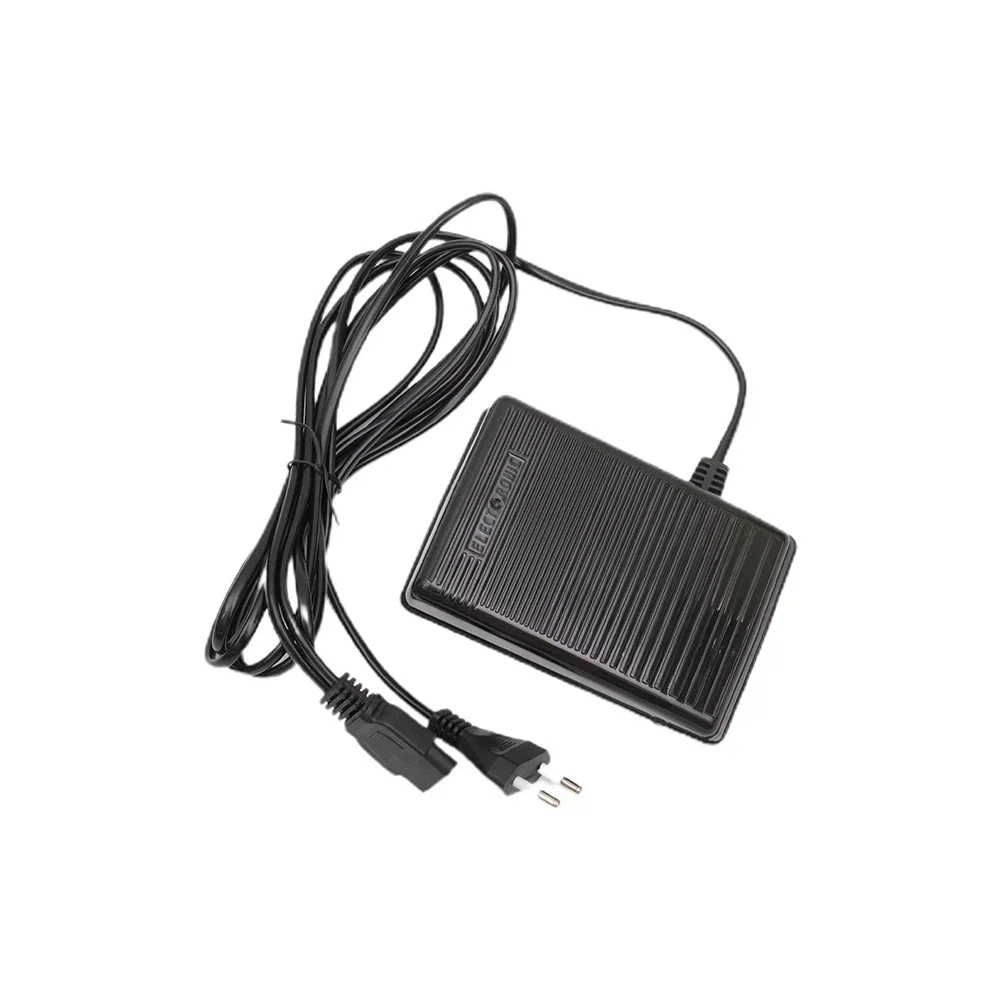 Black Foot Control Pedal 200-240V 50Hz & Power Cord For Janomes Sewing Machine EU-Plug Home Sewing Machine Power Cord