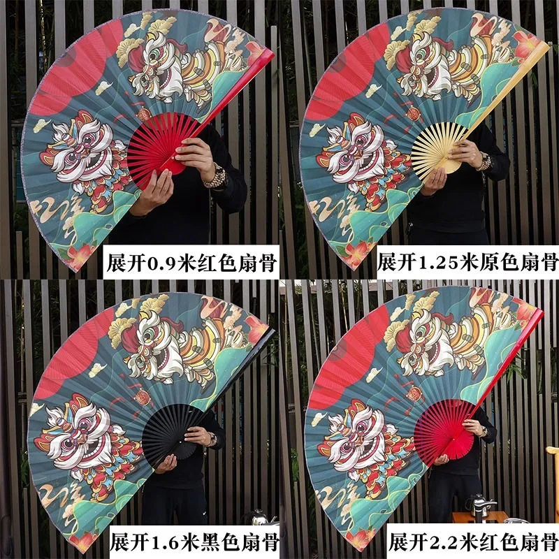 

Chinese Style Peking Opera Flower Girl Stage Decoration Fan Home Decor Background Wall Large Hanging Fan