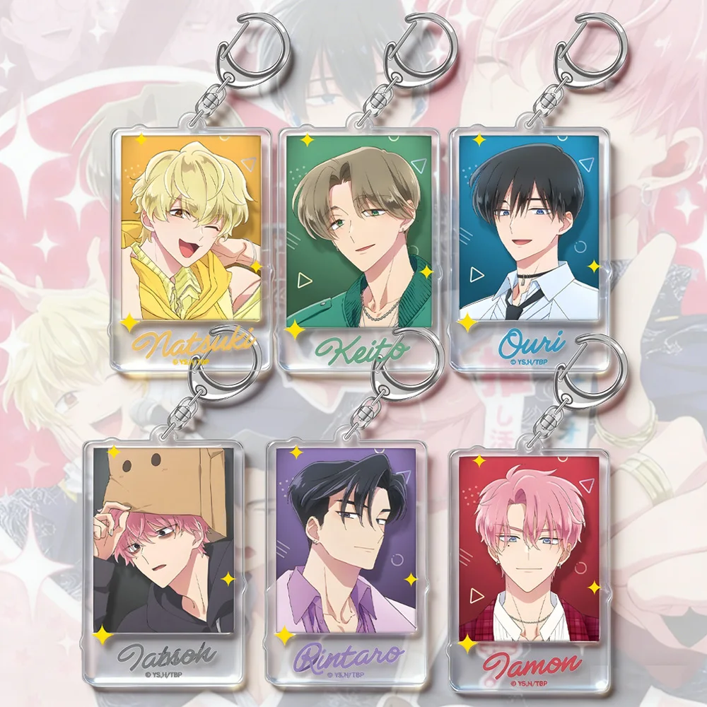 Quadrate Natsuki Ishibashi Keito Tachibana Rintarō Kai Tamon Fukuhara Utage Kinoshita Rintarō Kai Name's Acrylic Keychain