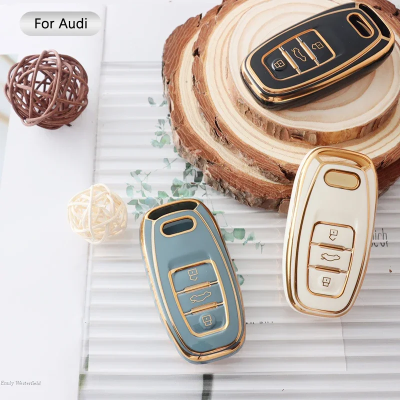 

Мягкий чехол из ТПУ для автомобильного ключа для Audi A1 A3 8V A4 B8 B9 A5 A6 C7 A7 A8 Q3 Q5 Q7 S4 S6 S7 S8 R8 TT Защитная оболочка для автомобильного ключа без ключа
