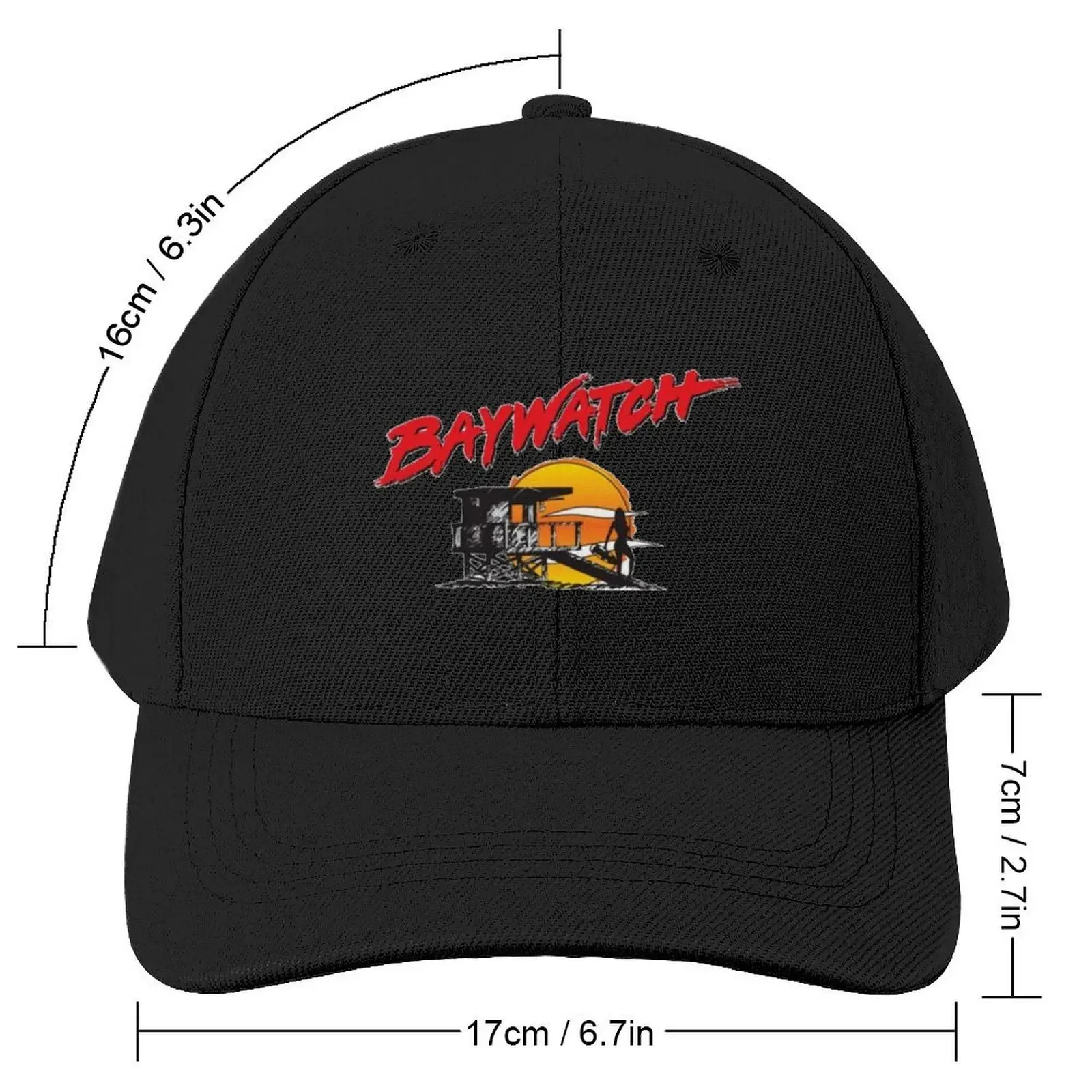 Baywatch قبعة بيسبول الرجبي المشي لمسافات طويلة قبعة قبعة الشمس القبعات على العرض قبعات رجالي نسائية