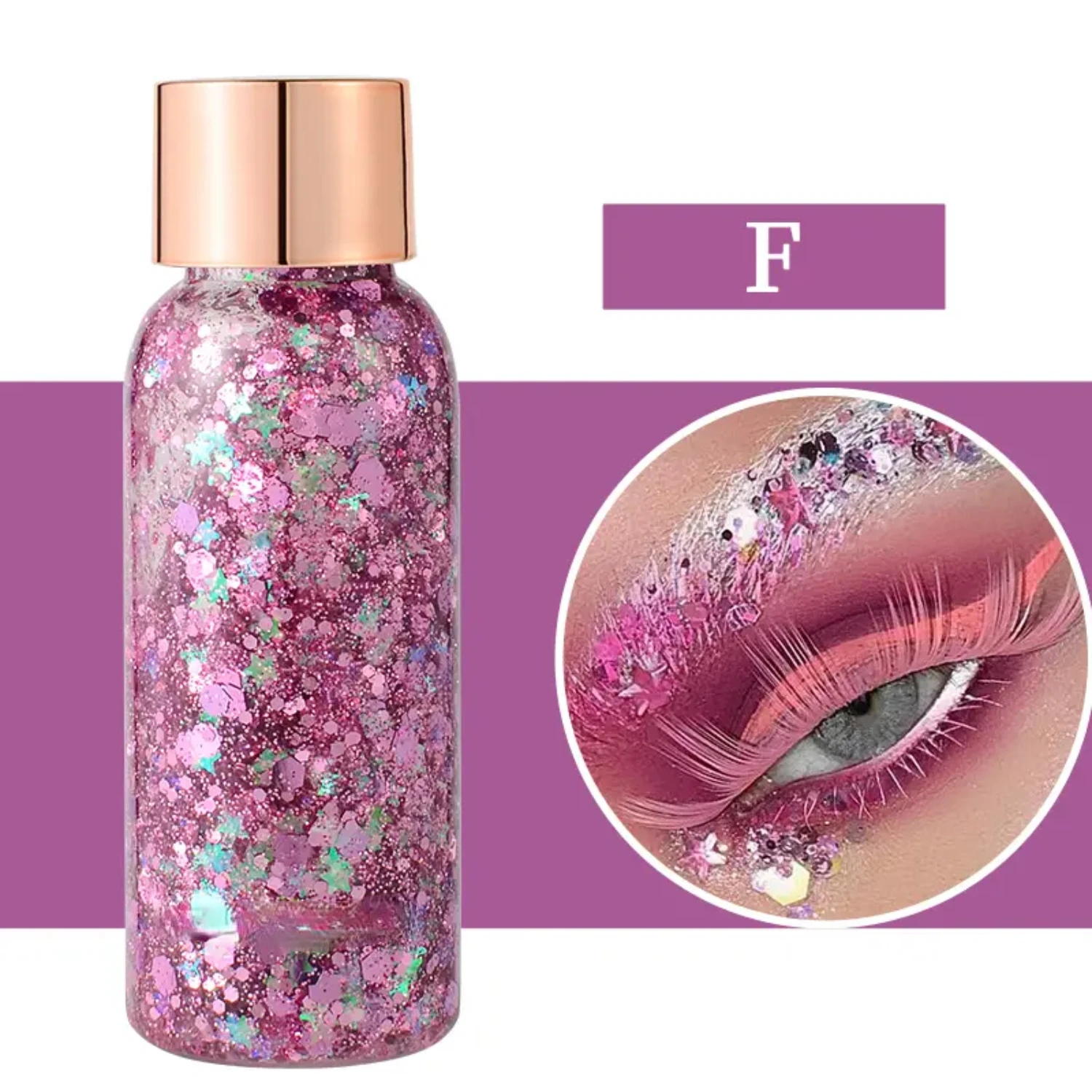 Long Lasting Mermaid Glitter Body Gel Set for Skin and Face - Shimmering Sequins Cream for Eyeshadow, Lip, Nail, and Hair Painti