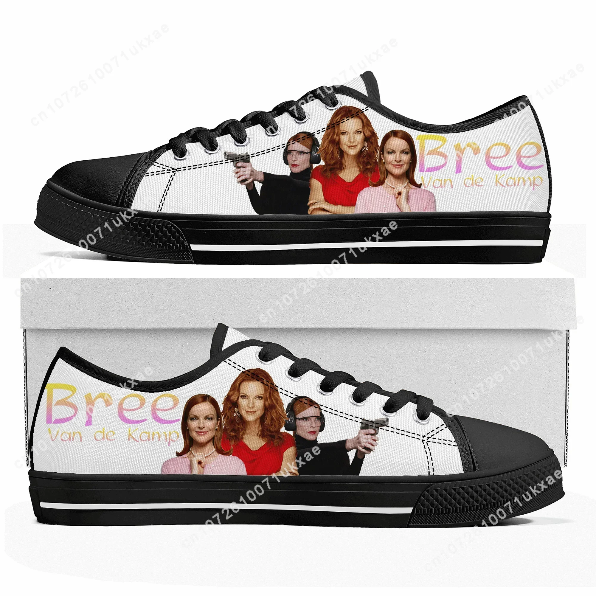 Desperate Housewives Low Top Sneakers Mens Womens Teenager Bree Van de Kamp Canvas Sneaker couple Casual Shoes Custom Made Shoe