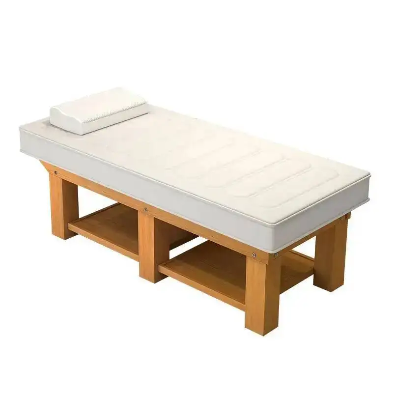 Beauty Massage Table Speciality Tattoo Physiotherapy Wooden Knead Massage Table Pedicure Examination Bett Salon Furniture QF50MT