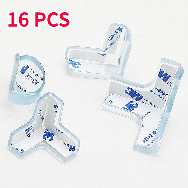 

16Pcs Anti-collision Childproof Corner Guards - Multi-functional Children Anticollision Edge Protection Cover