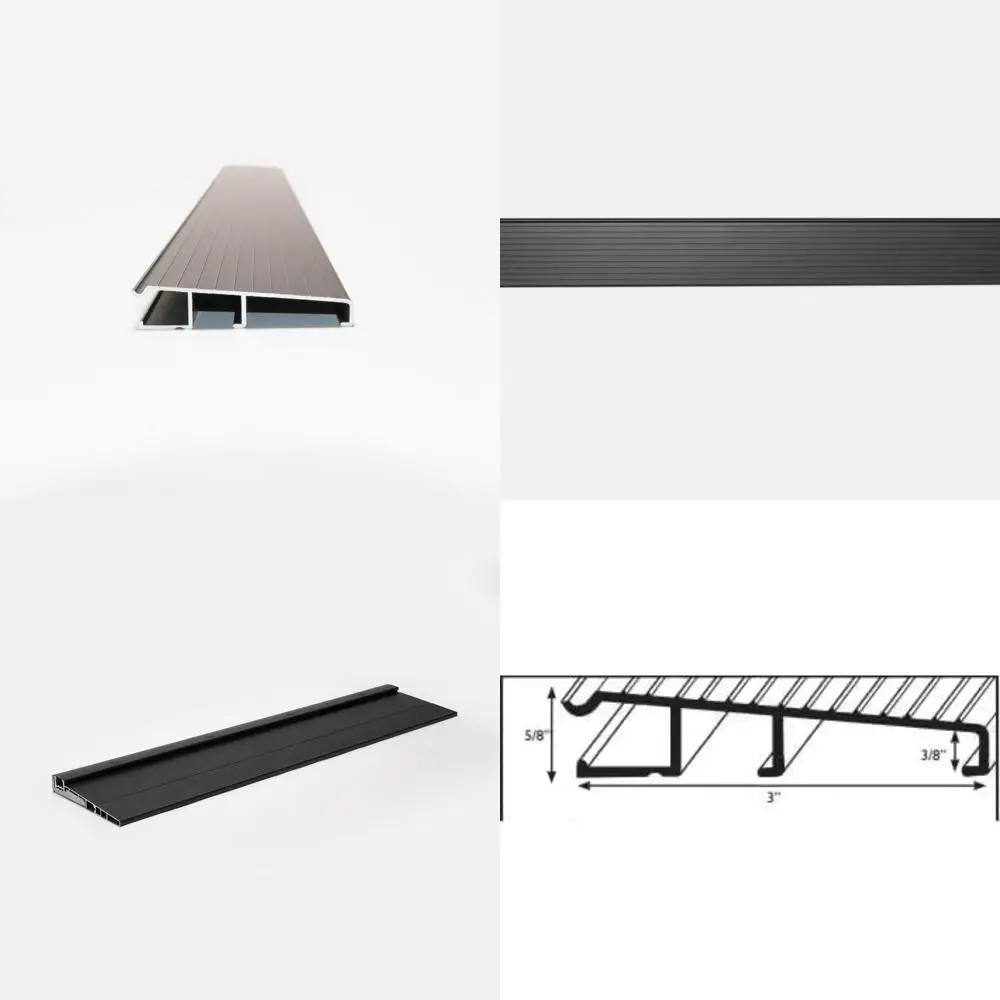 

Heavy-Duty Adjustable Aluminum and Hardwood Threshold with Waterproof Feature and Hidden Screws - Add-on Extension Option for Co