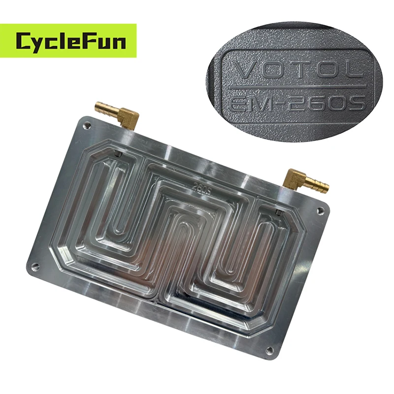 CNC Liquid Cooling System Upgrade Bottom Plate Water Cooled Customized For VOTOL EM260S Controller - Detail 1