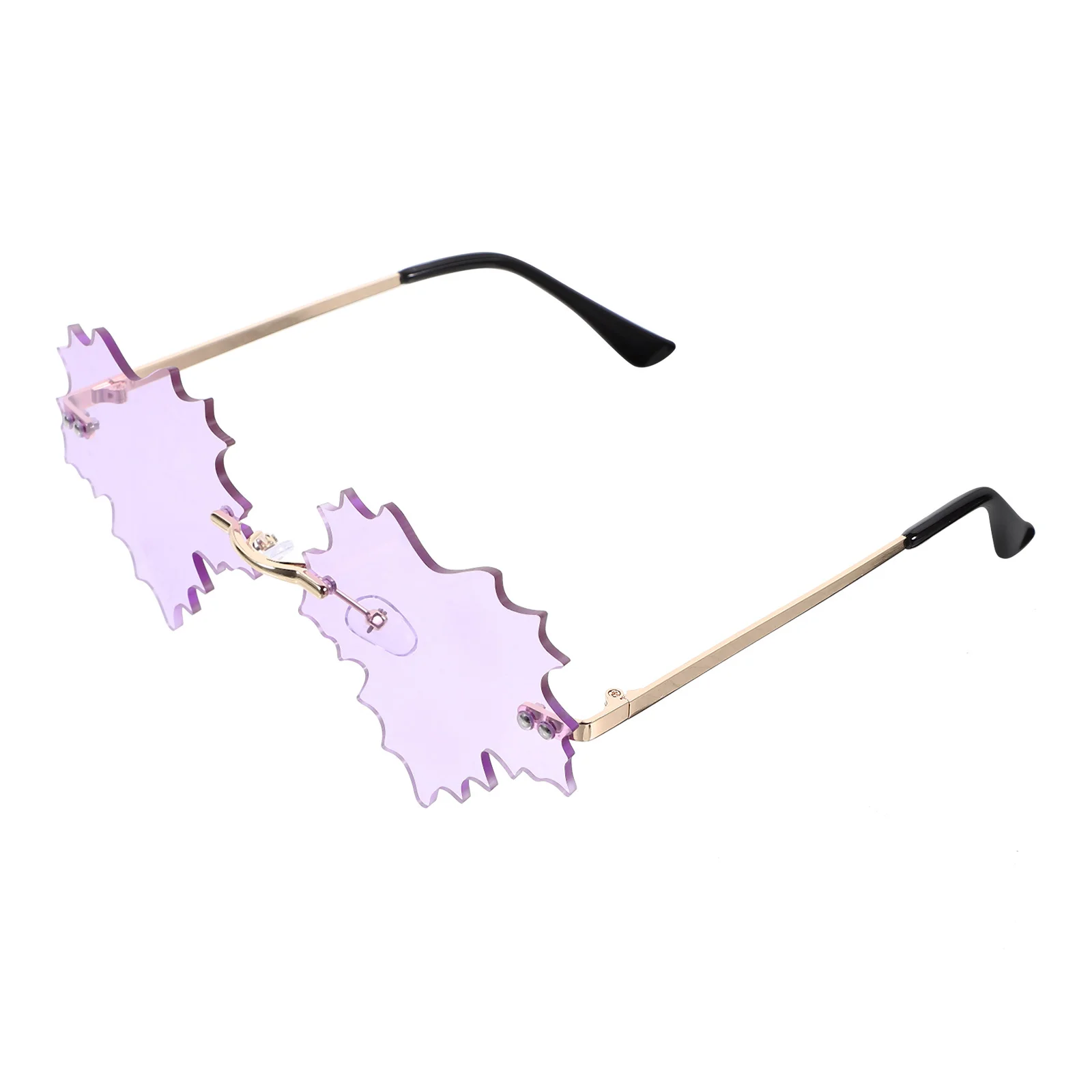 

Leaf Shaped Frameless Party Cool Party Sunglasses For Adults Glasses Accessories Fun Rave Disco Glasses Womens Stylish Trendy