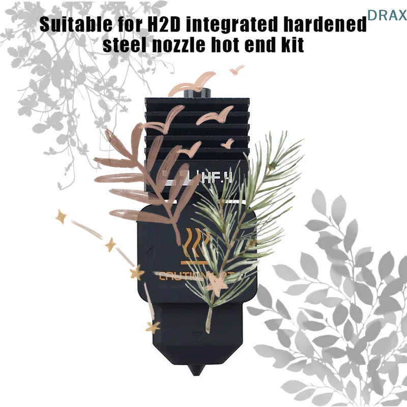 

H2d Hotend Highflow For Bambu Lab, Hardened Steel High Quality Hot End For H2d 3D Printer Part
