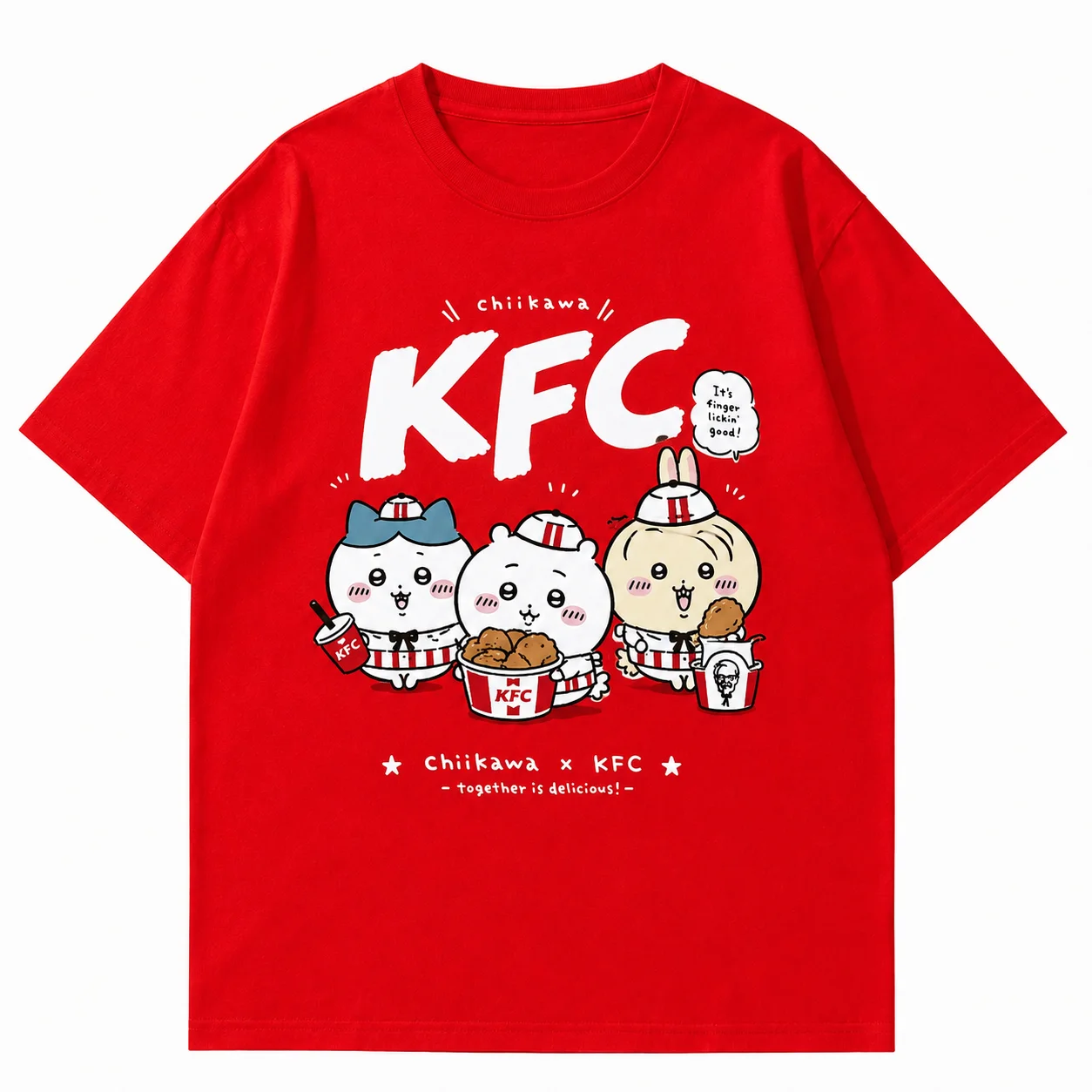 CHIIKAWA Summer Parent Child Pure Cotton T-shirt Comfortable Breathable High Quality Ins Y2k Men's T-shirts Clothes for Man