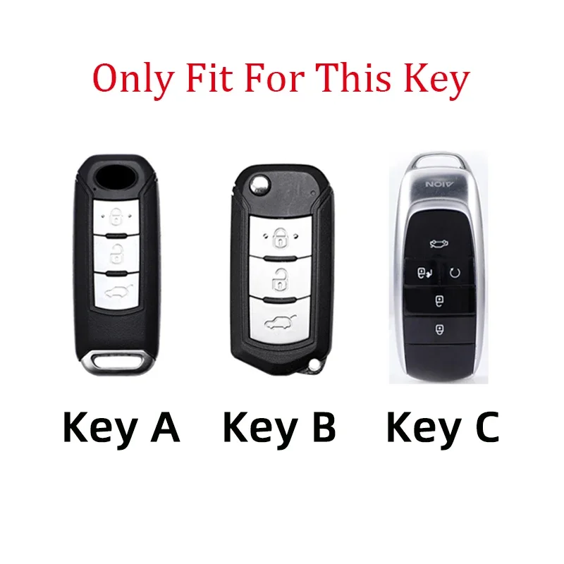 Zinc Alloy Car Remote TPU Key Case Cover For GAC New Energy Trumpchi GA6 GM6 Aion S V Y LX GS7 GS8 GS5 GM8 Keychain Accessories