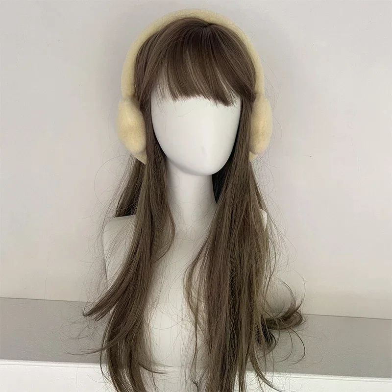 冬の新しいスイートガールキュートイヤーマフ、キュートな星柄のぬいぐるみ、冬用暖かいヘッドウェア、女性用耳栓、防寒イヤーマフ