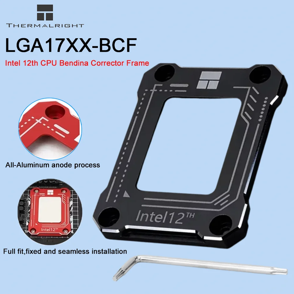 Thermalright Aluminum LGA1700-BCF Intel12 Generation CPU Bending Correction Fixing Buckle Frame 1700 ILM Bending Correct Frame