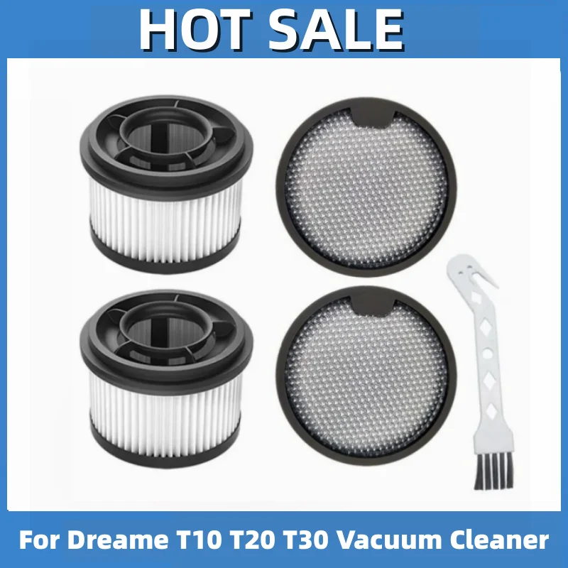 For Dreame T10 T20 T30 Handheld Cordless Vacuum Cleaner Washable Filter Replacement Accessories High Efficiency Filter