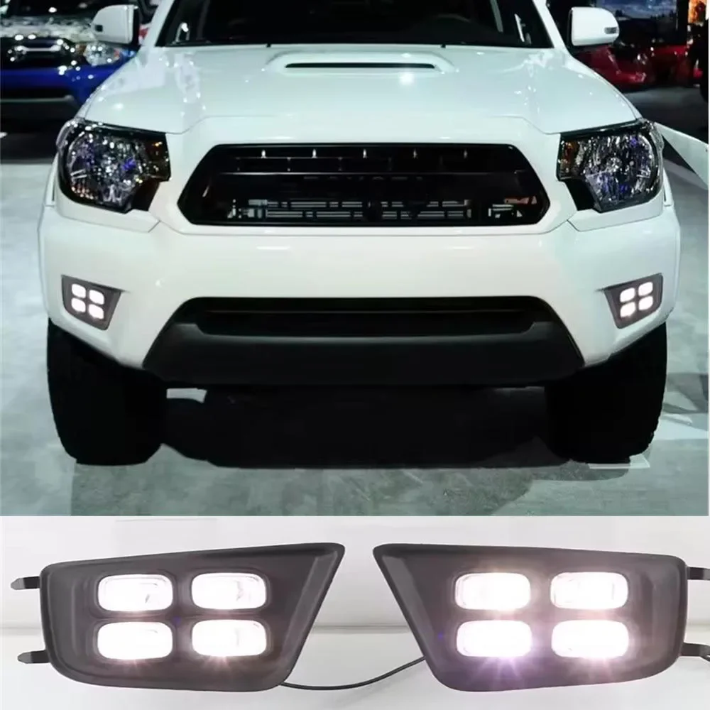 

For Toyota Tacoma 2012 2013 2014 2015 Drl LED Daytime Running Light Front Fog Lamp Cover Daylight