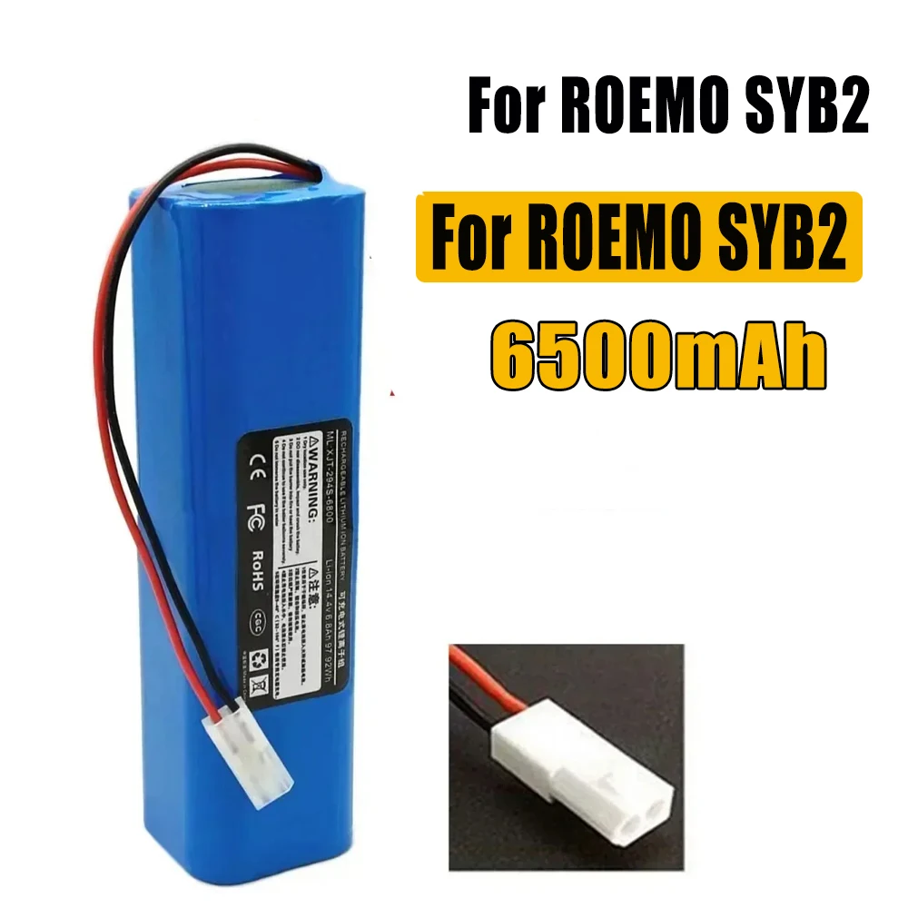 

14.4V 12800mAh 100%New Battery INR18650 M26-4S2P For ROEMO SYB2 Robot Vacuum Cleaner