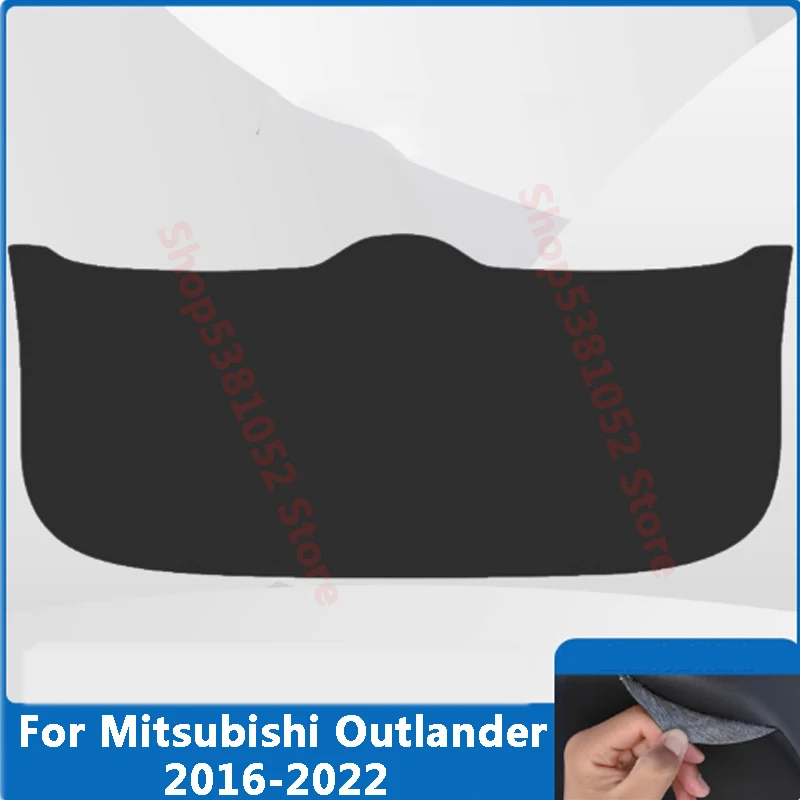 Car Tailgate Kick Guard Trunk Mat Protector Anti-Scratch Decorative Film Cargo Protection for Mitsubishi Outlander 2016-2022
