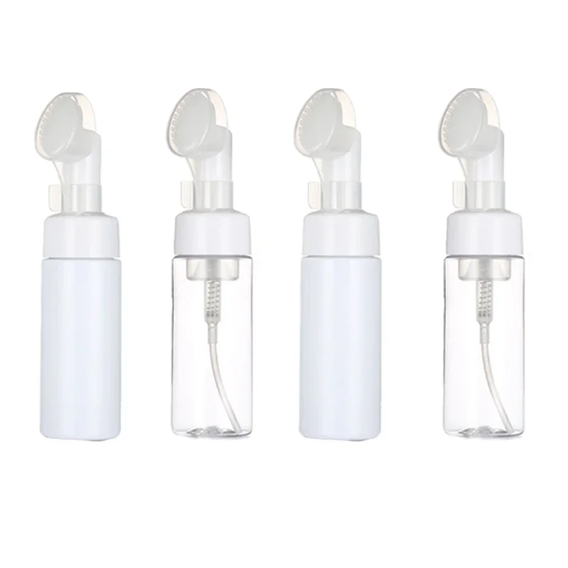 

20Pcs 100ml-250ml Empty Plastic Foam Refillable Dispenser Pump Bottles with Gel Head Wash Brush for Cleaning Travel