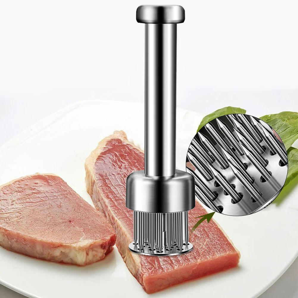 

304 Stainless Steel Loose Meat Needle Meat Tenderizer Household Quick Insert Beef Artifact Loose Meat Hammer Steak Kitchen Tool