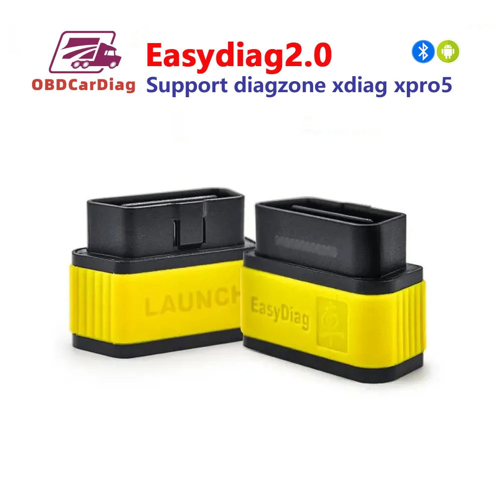 Launch X431 Easydiag 2.0 Support Diagzone Pro Xdiag  XPRO5  Bluetooth OBD2 Code Reader Adapter PK DBScar Golo 1.0 Thinkcar pro