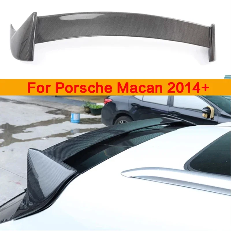 For Porsche macan carbon fiber Spoiler Top Wing ducktail rear spoiler wing trunk wing splitter Car Accessories Upgrade body kit