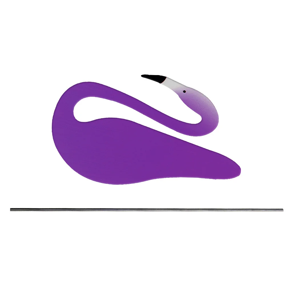 

Fire Flamingo Swirl Bird Decorative Flamingo Yard Patio Party Decoration Durable Rust Resistant