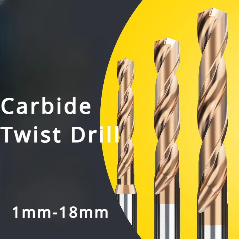 HRC55° 1mm-18mm Carbide Twist Drill Bit Extended Set Coated Cutting Rotary Tool sharpener 2.5mm 3mm 3.5mm 4mm 15mm 12mm 18mm