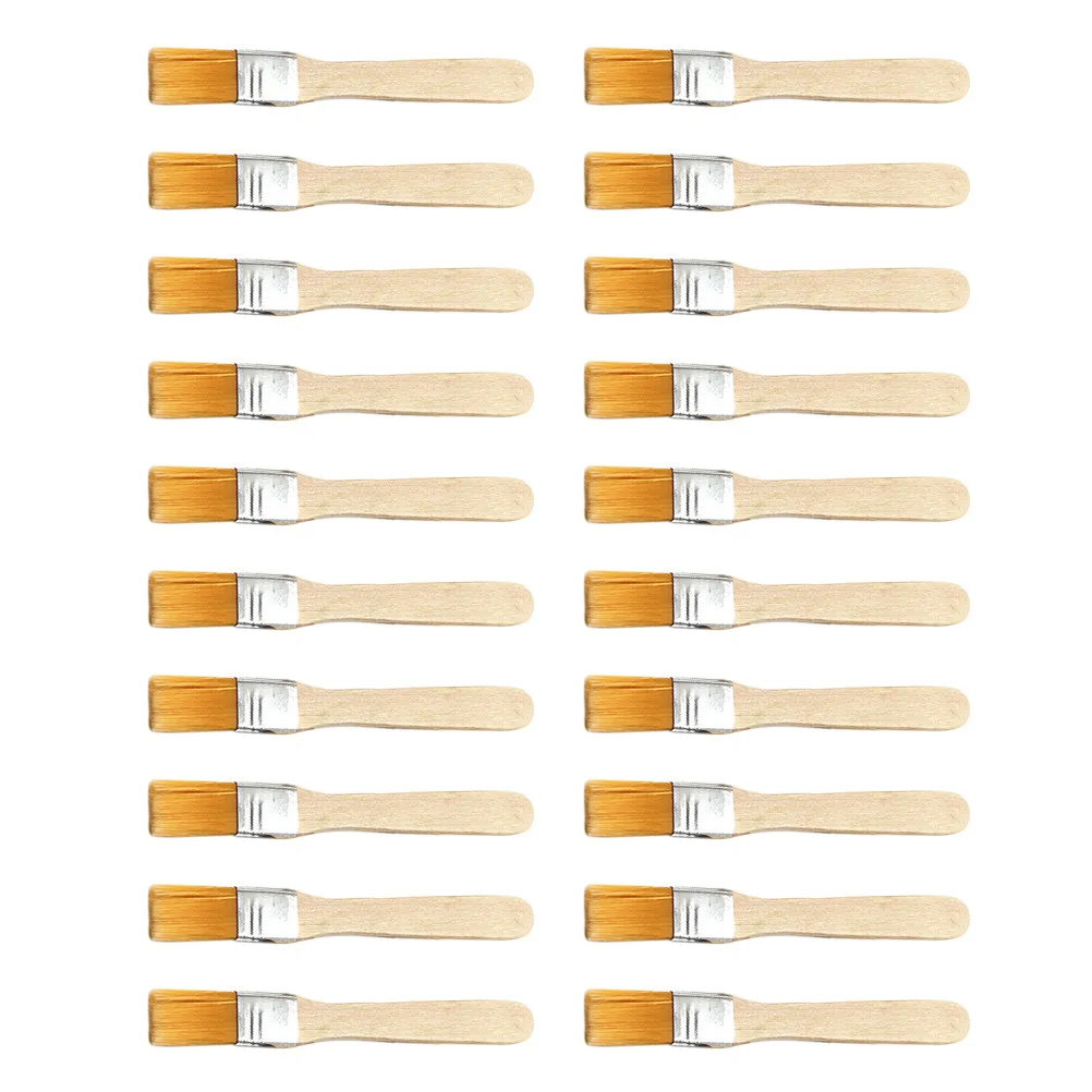 20Pcs Small Cleaning Brush Keyboard Maintenance Wooden Handle Paint Dust Removal Computer Cleaning Supplies Paint Brush