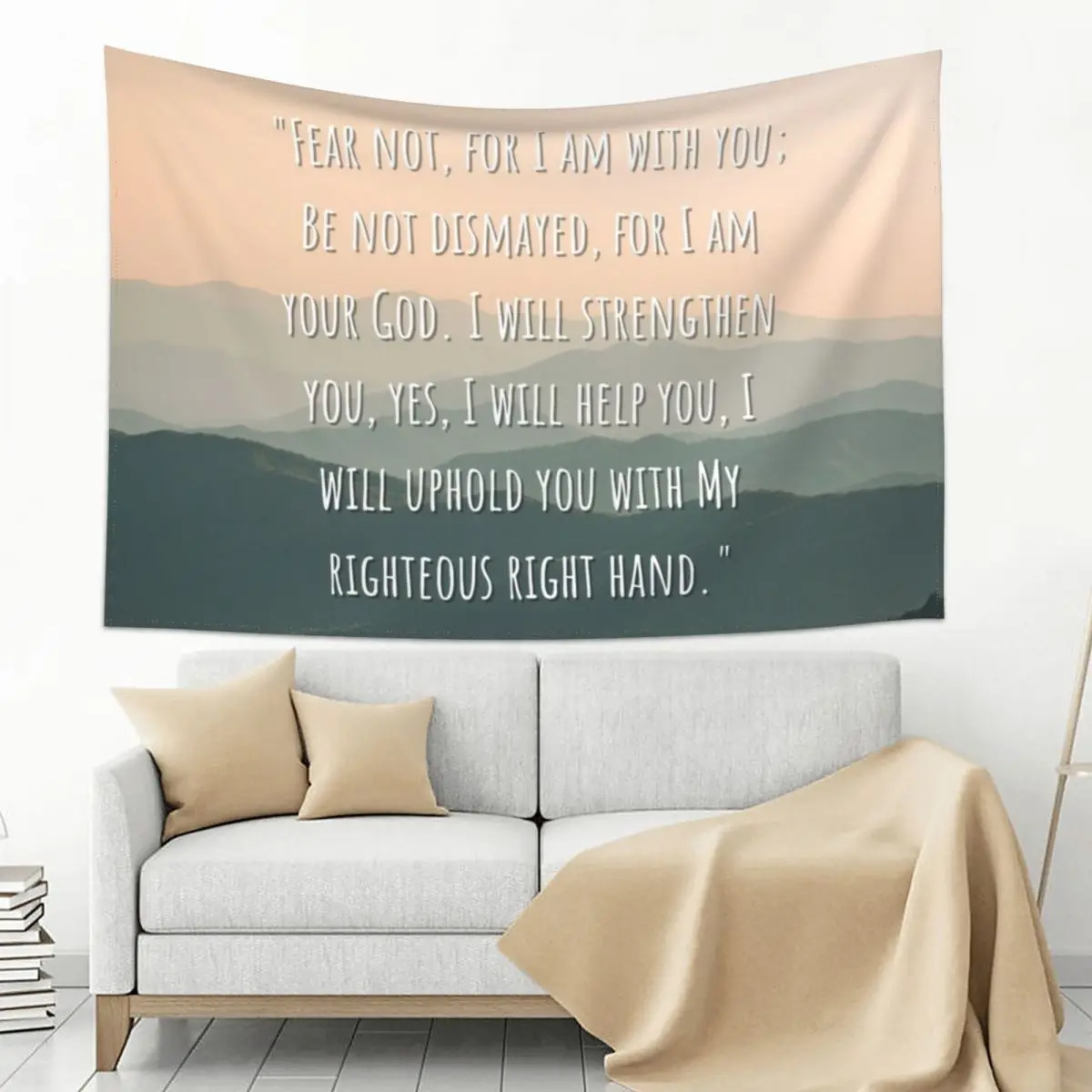 

Christian Bible Verse Tapestry Wall Decor Room Decorations Aesthetics Wall Coverings Tapestry